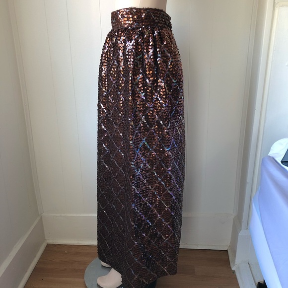 Vintage sequin maxi skirt - Picture 4 of 7